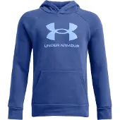 Under Armour Rival Fleece Big Logo Hoodie Bleu 7 Years Garçon