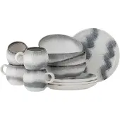 Bloomingville Paula service de table petit déjeuner 12 pièces gris