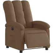 vidaXL Fauteuil relax électrique marron Tissu