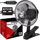 Xtrobb Ventilateur rotatif avec clip 23194