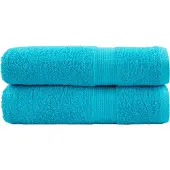 vidaXL Essuie-mains de qualité supérieure SOLUND 2 pcs turquoise