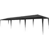 vidaXL Tente de réception 3x9 m PE Anthracite
