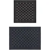 vidaXL Ensemble de serviettes 20 pcs noir et gris coton