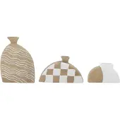 Bloomingville Nezha Deco Vaas | Nature | Terre Cuite | 82058365
