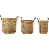 Bloomingville Lot de 3 paniers Tesser