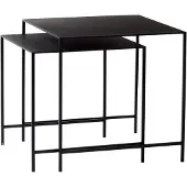 Hubsch Table basse en métal - lot de 2 pièces
