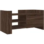 vidaXL Armoire TV marron aspect chêne 80x35x40 cm Bois composite