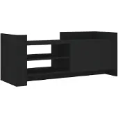 vidaXL Armoire TV noire 100x35x40 cm Bois composite