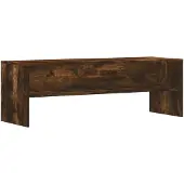vidaXL Armoire TV chêne fumé 120x40x40 cm Bois composite