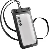 3MK Hydro Case Uniwersalne Etui Wodoodporne do 7 (Universel), Coque pour téléphone portable, Noir, Transparent
