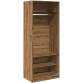 vidaXL Garde-robe chêne artisanal 80x50x200 cm bois d'ingénierie