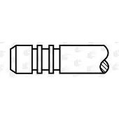 AE Soupape d'échappement V95220, diamètre 22,4 mm, longueur 94,7 mm, pour FIAT 500 (312), GRANDE PUNTO (199), PUNTO EVO (199), PUNTO (199), et pour ALFA ROMEO GIULIETTA (940)