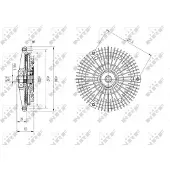 NRF Embrayage, ventilateur de radiateur 49583