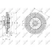 NRF Embrayage, ventilateur de radiateur 49673