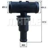 MAHLE ORIGINAL Thermostat d'eau TH 53 75