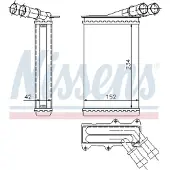 Nissens Echangeur de chaleur, chauffage de l'habitacle 71156