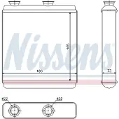 Nissens Échangeur de chaleur, chauffage habitacle 72663