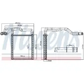 Nissens Échangeur de chaleur, chauffage habitacle 77650