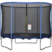 HOMCOM Trampoline pour enfants et adultes, avec filet de sécurité