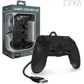 Hyperkin Contrôleur filaire Nuforce Pour PS4/ PC/ Mac (Noir) (Mac, PC, PS4), Manette, Noir
