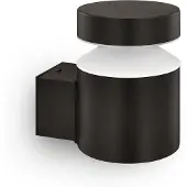 Philips Laven Applique LED Up Acier inoxydable Noir IP44 Chaud 6W 600lm