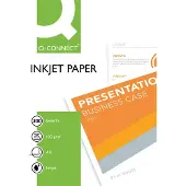 Q-CONNECT Papier jet d'encre, couché spécial (100 g/m², A4), Papier photo, Blanc