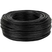 OEM Rouleau de câble RCA HQ, 1 m, Noir