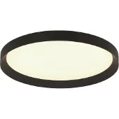 Steinhauer Plafonnier élégant Flady noir Ø 40cm