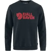 Fjall Raven - Sweat en coton organique - Fjällräven Logo Sweater M Black pour Homme en Coton - Taille S - Noir