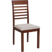 Beliani Ensemble de 2 chaises de salle à manger taupe rembourrées en polyester bois de caoutchouc foncé cuisine salle à manger