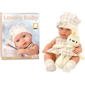 Wisam Baby Doll Baby Bunny Coffin Dress Beige