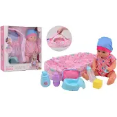 Baby Rose trinkende und pinkelnde Babypuppe, 35 cm