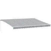 vidaXL Store manuel anthracite & blanc 500x300 cm