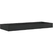 vidaXL Lavabo 120x46x11 cm Fonte minérale/fonte de marbre noir mat