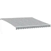 vidaXL Store manuel anthracite & blanc 400x350 cm