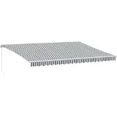 vidaXL Store manuel avec LED Anthracite & Blanc 500x300 cm