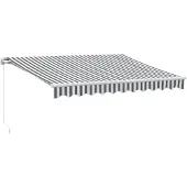 vidaXL Store manuel anthracite & blanc 300x250 cm