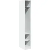 vidaXL Armoire blanche 30x50x200 cm Bois composite