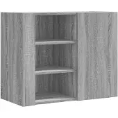 vidaXL Armoire murale sonoma gris 75x35x60 cm bois d'ingénierie