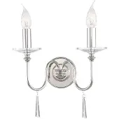 Elstead Lighting Applique murale Elstead Finsbury Park E14 double, nickel poli