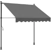 vidaXL Store rétractable Anthracite 200x150 cm Tissu et acier