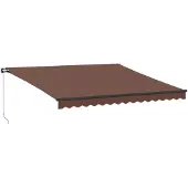 vidaXL store manuel marron 400x350 cm