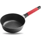 Squality Poêle à frire antiadhésive Induo 20 cm rouge, Poêle + casserole, Rouge