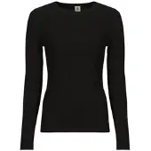 Petit Bateau T-shirt ML COL ROND femmes - Noir - EU S