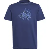 Adidas Train Short Sleeve T-shirt Bleu 7-8 Years Garçons,Filles
