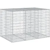 vidaXL Gabion avec couvercle 150x100x100 cm Fer galvanisé