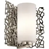 Kichler Applique murale Elstead Silver Coral E27, étain classique