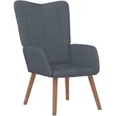 vidaXL Chaise de relaxation Gris foncé Velours
