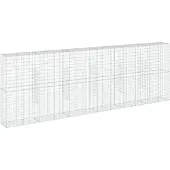 vidaXL Gabion avec couvercle 600x50x200 cm Fer galvanisé