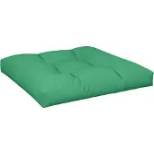 vidaXL Coussin de palette vert 70x70x12 cm tissu